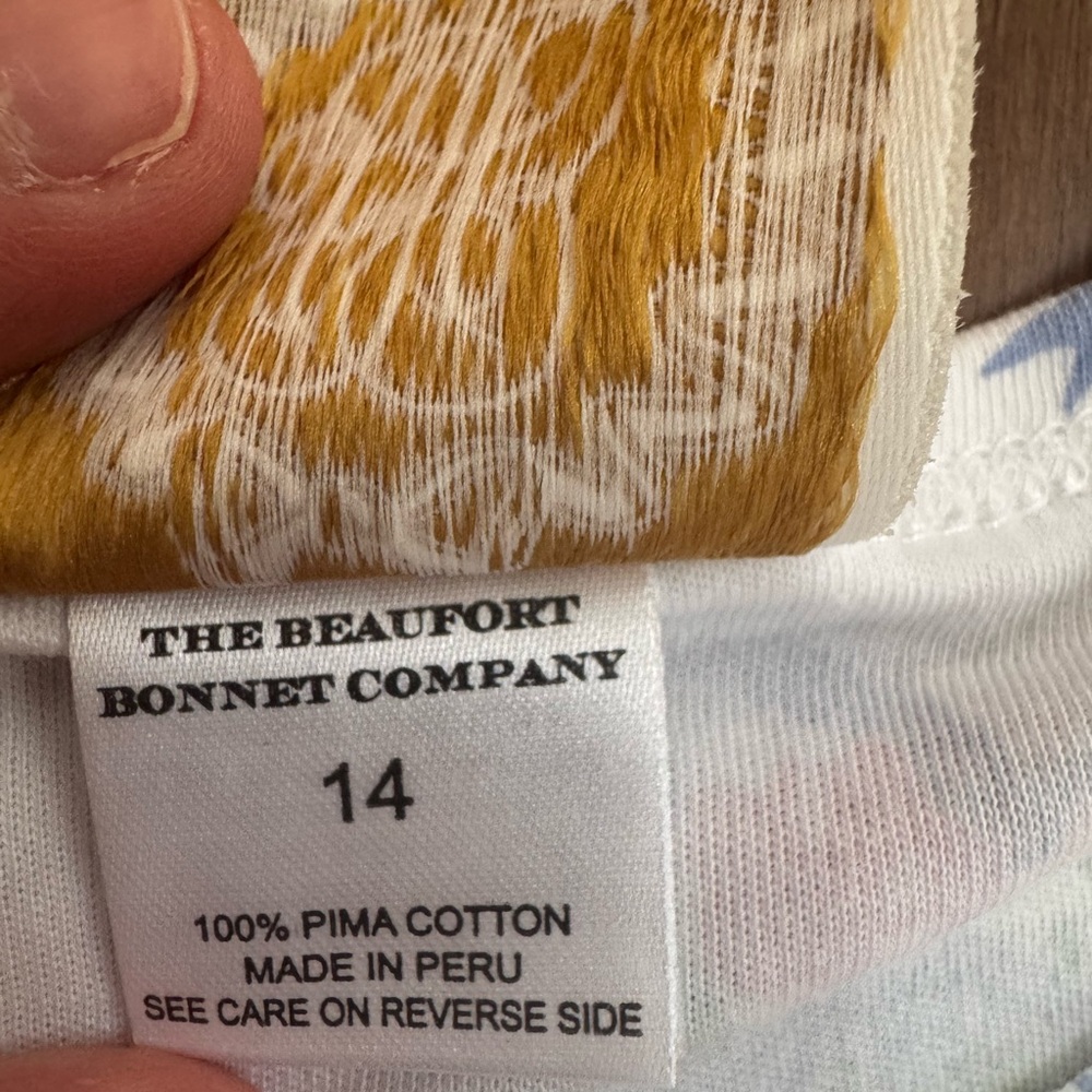 The Beaufort Bonnet Co birthday present print play dress in pima cotton. Size 14 - Picture 2 of 4